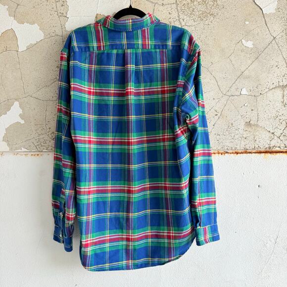 Ralph Lauren Flannel Shirt Custom Fit Performance Menx XL Plain Long Sleeve Prep - Picture 7 of 9